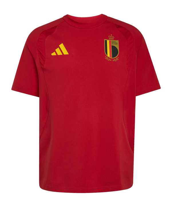 adidas Belgien Tiro Tech T-Shirt Rot