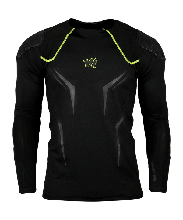 KEEPERsport BasicPadded Longsleeve Underwear Shirt Kids Schwarz