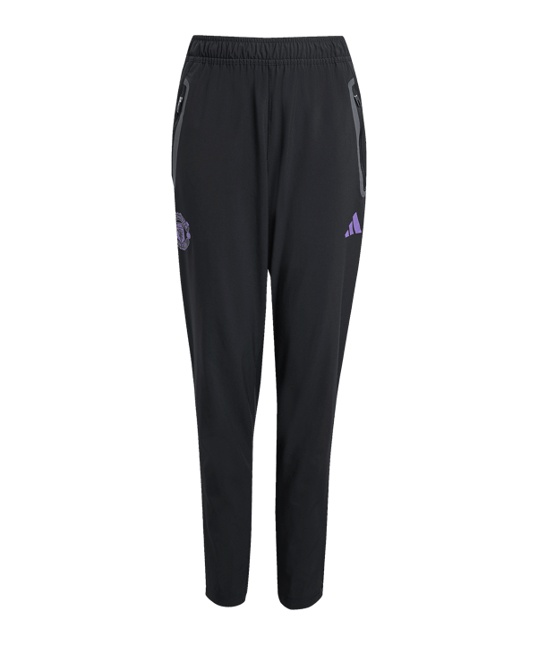 adidas Manchester United Vis Tech Travel Jogginghose Kids Schwarz