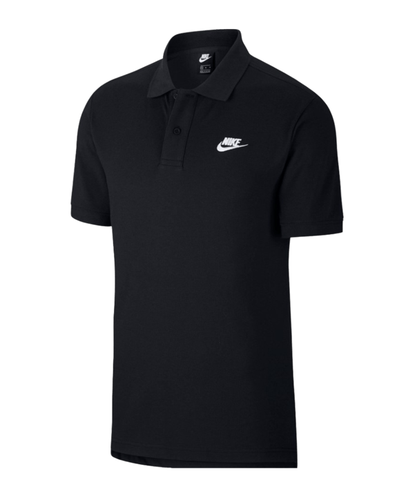 Nike Team Cotton Poloshirt Schwarz F010