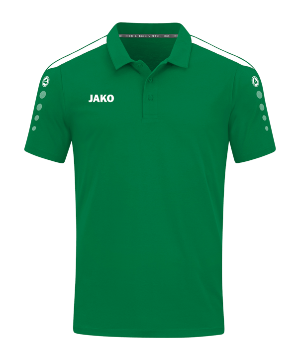 JAKO Power Poloshirt Kids Grün Weiss F200