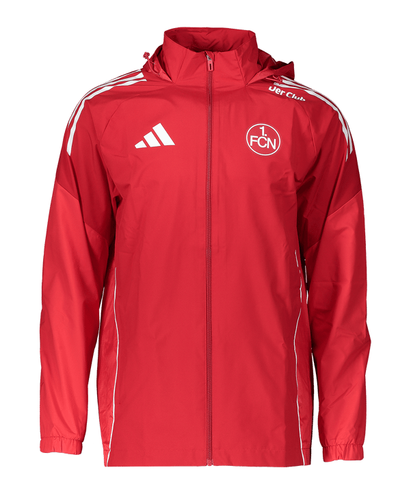 adidas 1. FC Nürnberg Regenjacke Rot