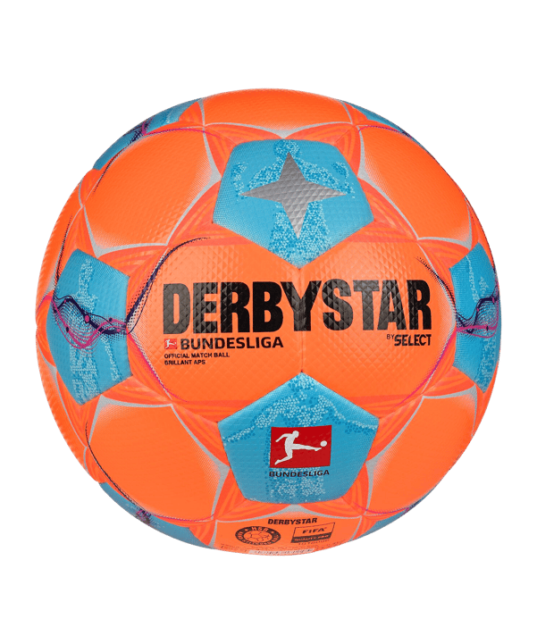 Derbystar Bundesliga Brillant APS High Visible v25 Spielball Orange