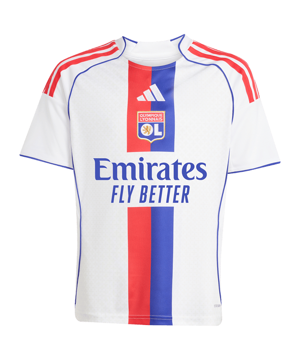 adidas Olympique Lyon Trikot Home 2025/2026 Kids Weiß