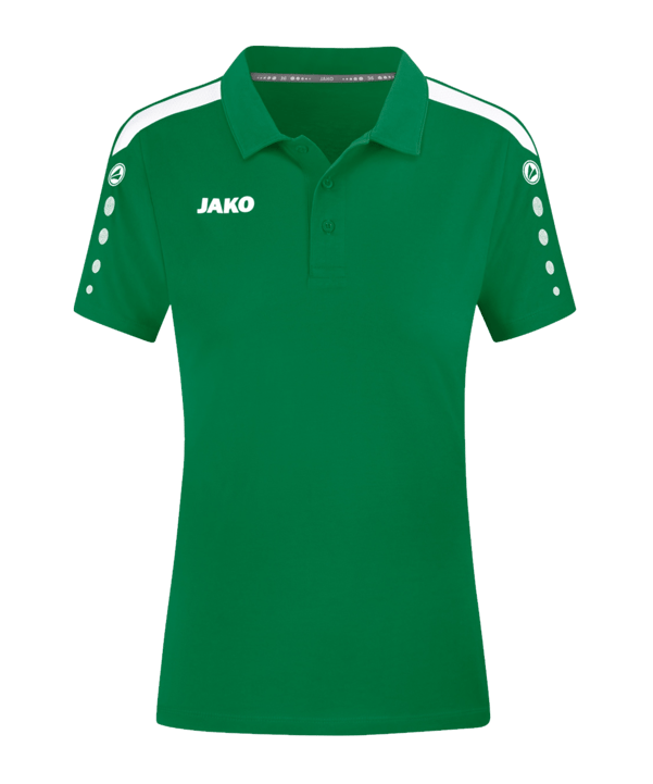 JAKO Power Poloshirt Damen Grün Weiss F200