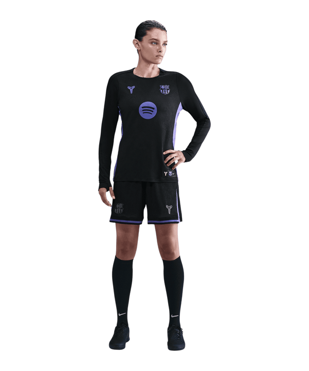 Nike FC Barcelona Crew Top T-Shirt Damen Schwarz F011