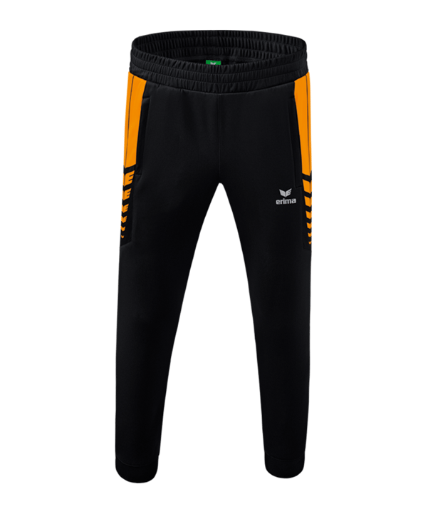 Erima Six Wings Worker Hose Kids Schwarz Orange