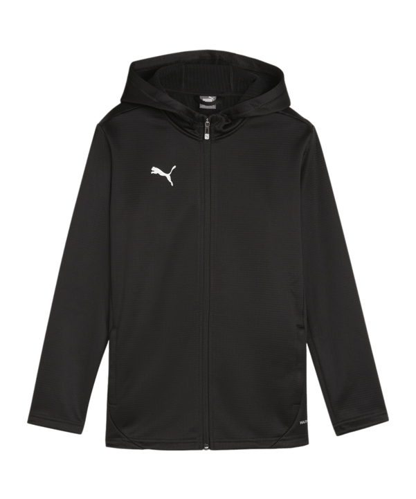PUMA teamFINAL Trainingsjacke Kids Schwarz Silber F03