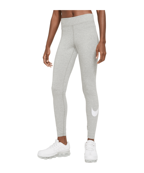 Nike Essentials Swoosh Leggings Damen Grau F063