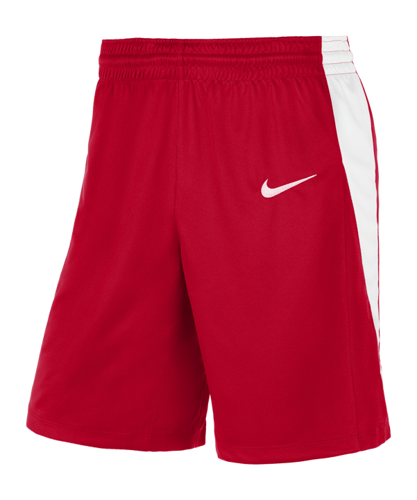 Nike Team Basketball Stock Short Rot Weiss F657