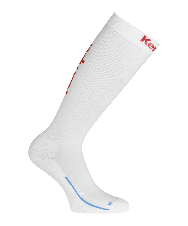 Kempa Socken lang Weiss Rot F02