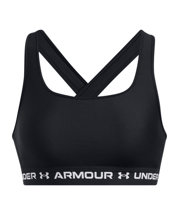 Under Armour Crossback Mid Sport-BH Damen Schwarz F006