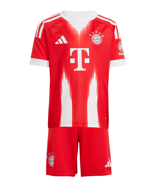 adidas FC Bayern München Mini Trikot Set Home 2025/2026 Kids Rot