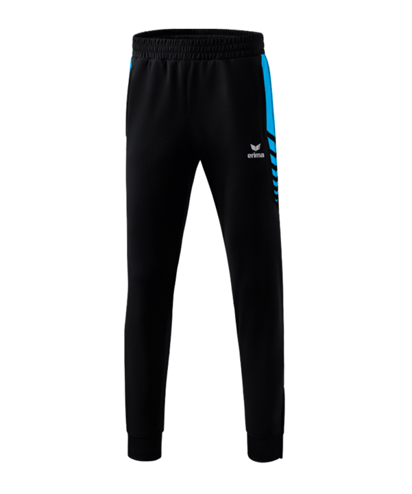 Erima Six Wings Worker Hose Kids Schwarz Hellblau