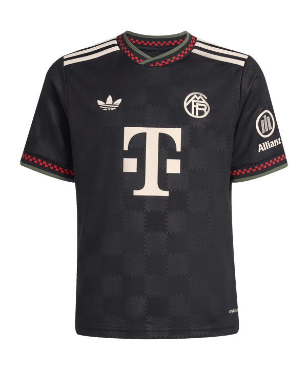 adidas FC Bayern München Trikot 3rd 2025/2026 Kids Schwarz