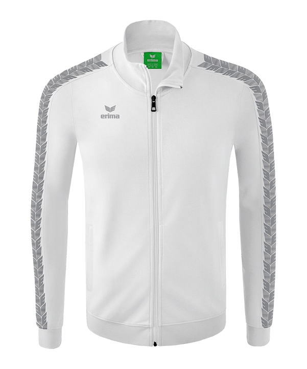 Erima Essential Team Tracktop Jacke Weiss Grau