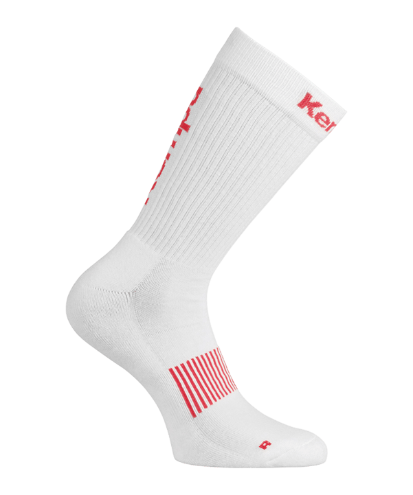 Kempa Logo Classic Socken Weiss Rot F01