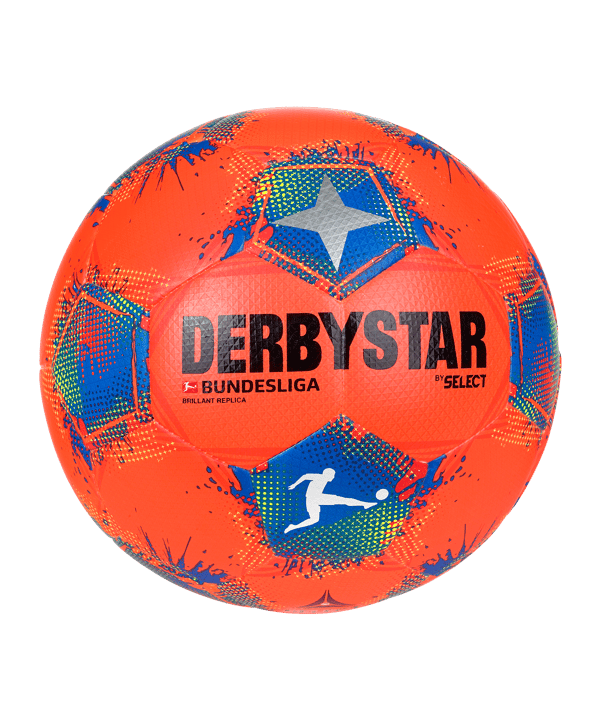 Derbystar Bundesliga Brillant Replica High Visible v25 Trainingsball Orange