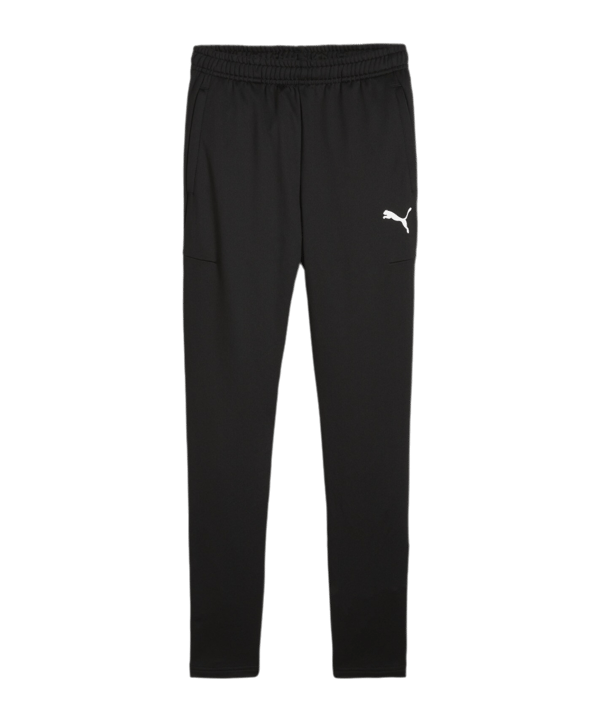 PUMA teamGOAL Slim Trainingshose Kids Schwarz Weiss F03