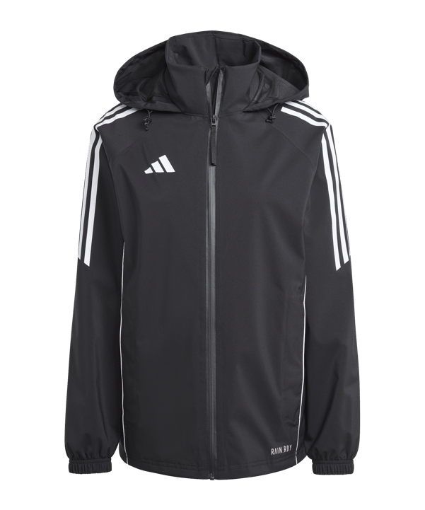 adidas Tiro 24 Regenjacke Damen Schwarz Weiss