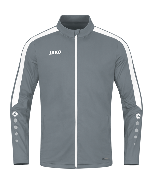 JAKO Power Polyesterjacke Grau Weiss F840