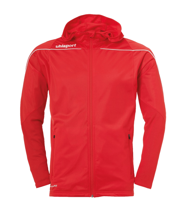 Uhlsport Stream 22 Kapuzenjacke Rot Weiss F04
