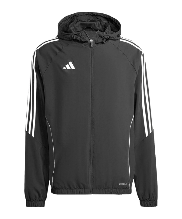 adidas Tiro 24 Windbreaker Kids Schwarz Weiss