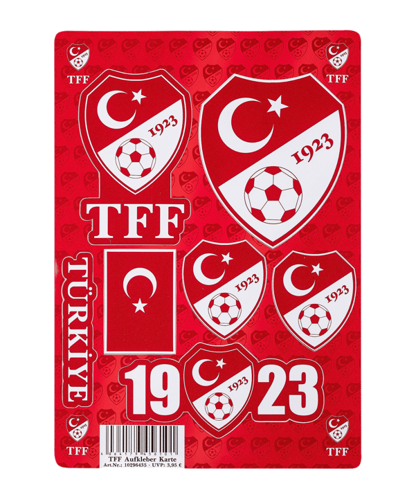 TFF Türkei Autoaufkleber EM 2024 Rot