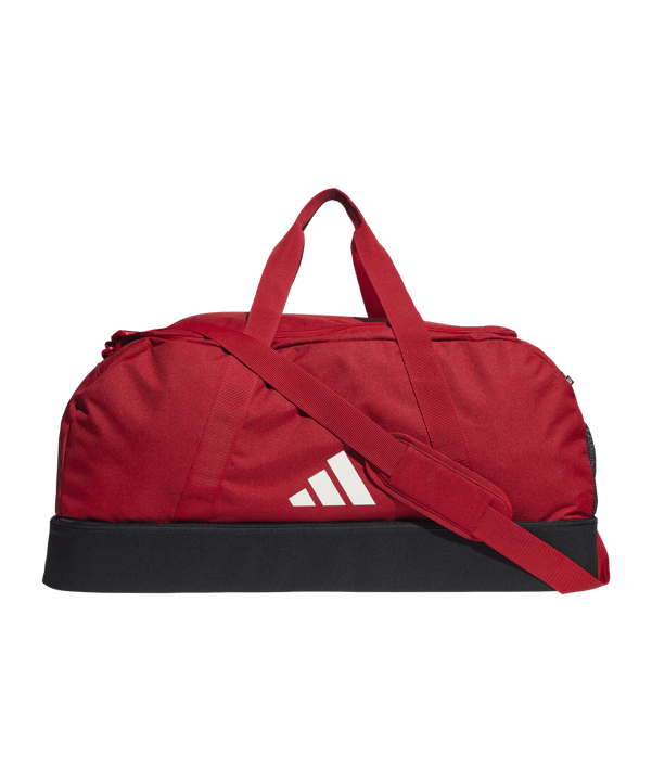 adidas Tiro League Duffel Bag Gr. L Rot Weiss