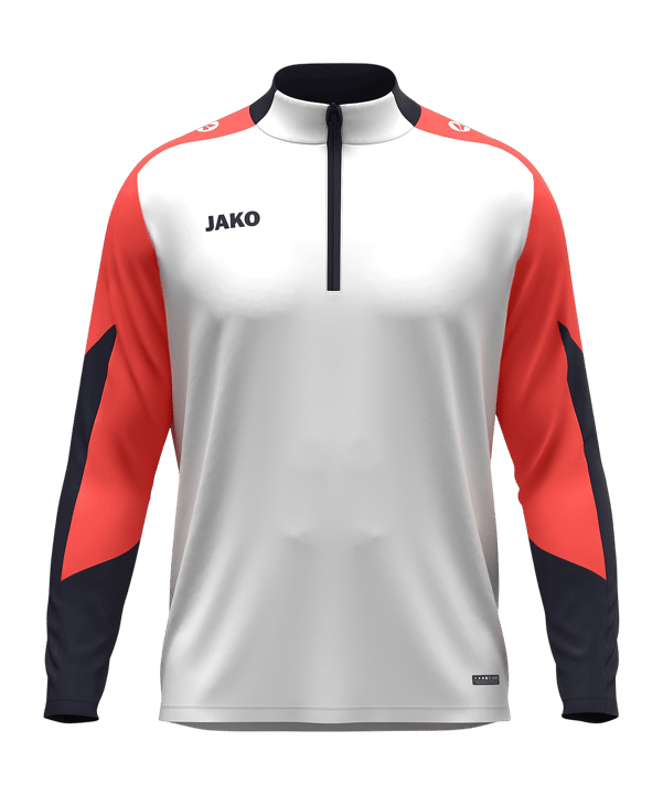 JAKO Dynamic Ziptop Sweatshirt Weiß F026