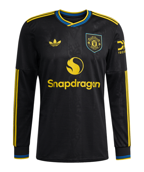 adidas Manchester United Trikot langarm 3rd 2025/2026 Schwarz