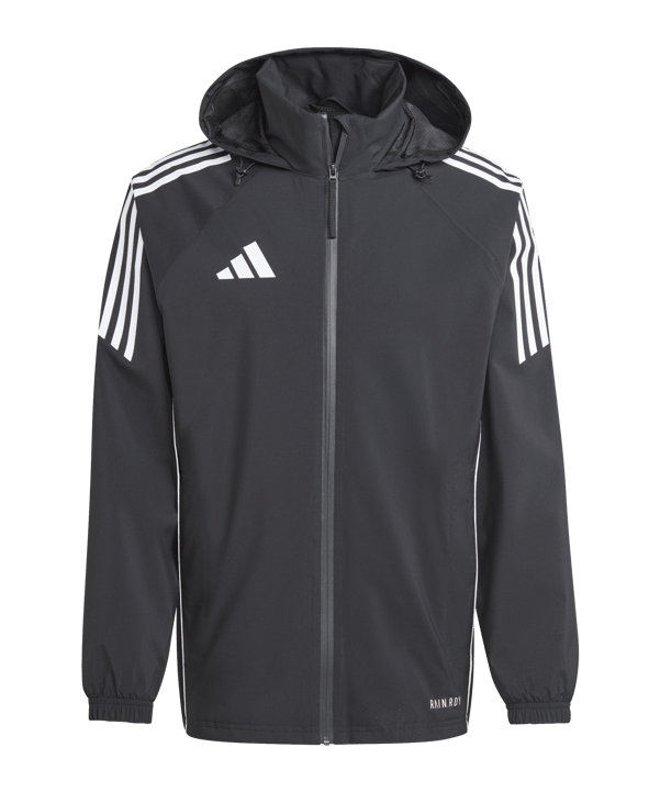 adidas Tiro 24 Regenjacke Schwarz Weiss
