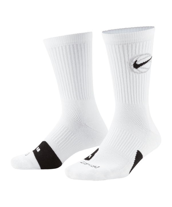 Nike Everyday Crew Socken Weiss Schwarz F100