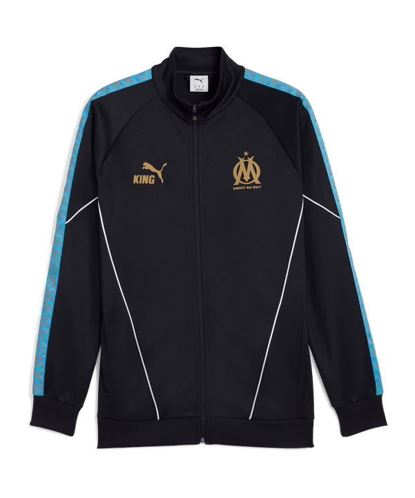 PUMA Olympique Marseille KING Anthem Jacke Blau F16