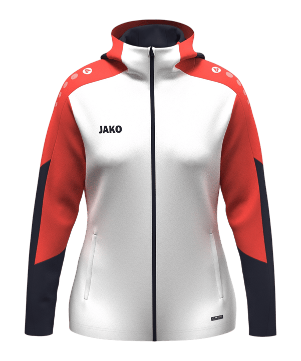 JAKO Dynamic Kapuzenjacke Damen Weiß F026