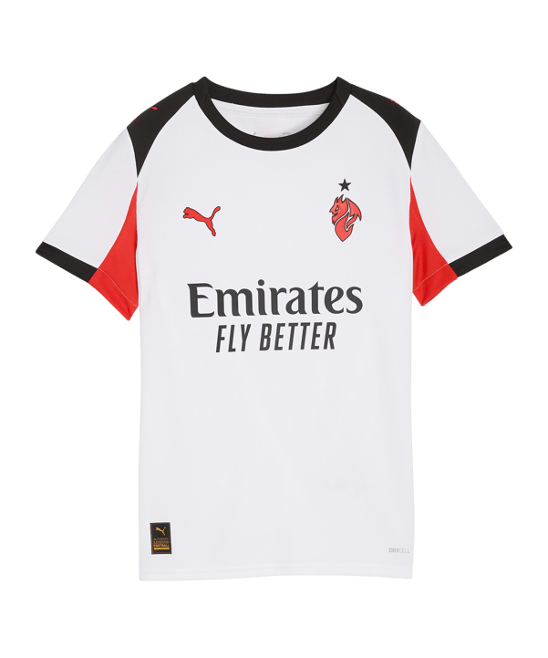 PUMA AC Mailand Replica Trikot Away Kids Weiß F02