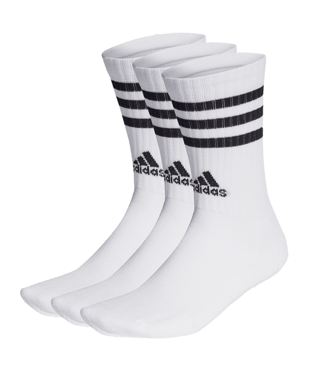 adidas 3S Cush Crew 3er Pack Socken Weiss
