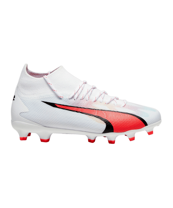 PUMA ULTRA Pro FG/AG Breakthrough Jr Kids Weiss Rot F01