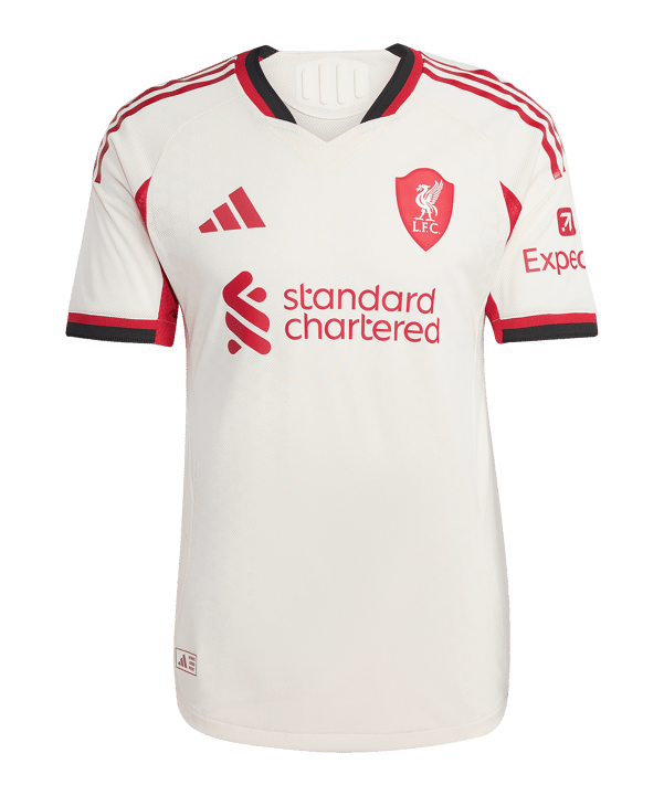 adidas FC Liverpool Authentic Trikot Away 2025/2026 Weiß