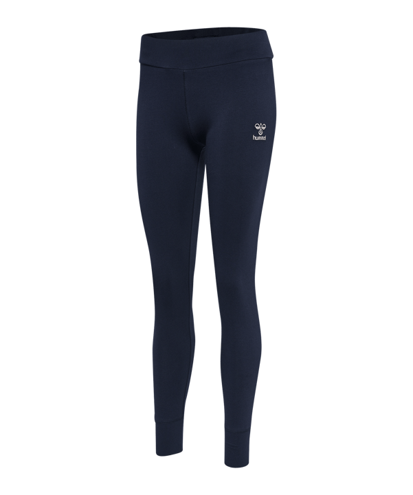 Hummel hmlMOVE Grid Leggings Damen Blau F7026