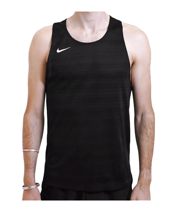 Nike Dry Cool Miler Tank Top Running Schwarz F010