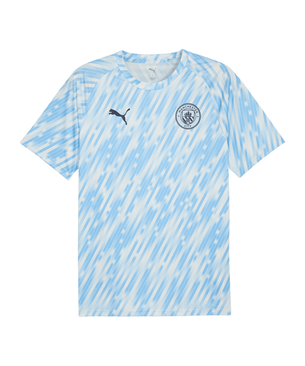 PUMA Manchester City Warm Up T-Shirt Blau F10