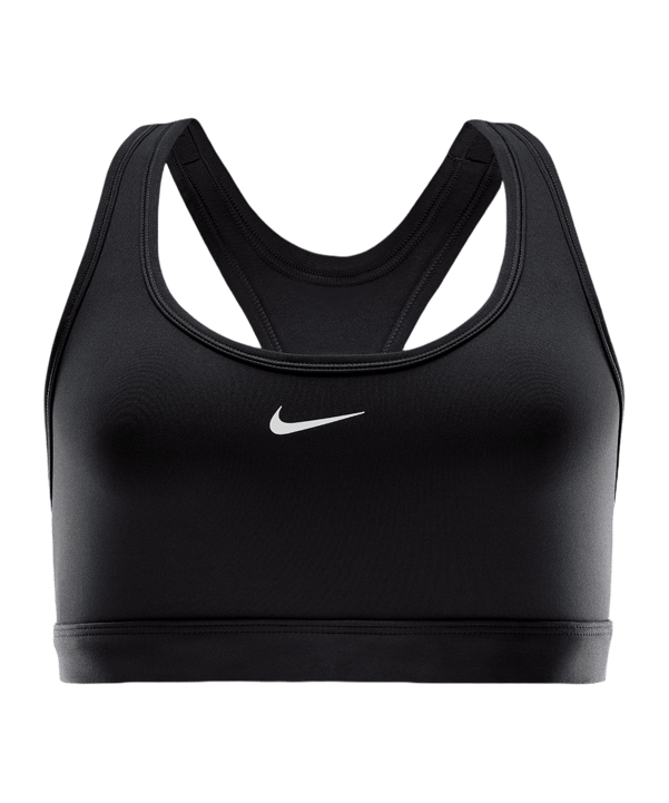 Nike Swoosh Light Support Bra Sport-BH Damen Schwarz Weiss F010