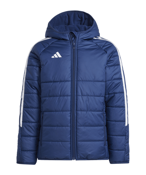 adidas Tiro 24 Winterjacke Kids Blau Weiss