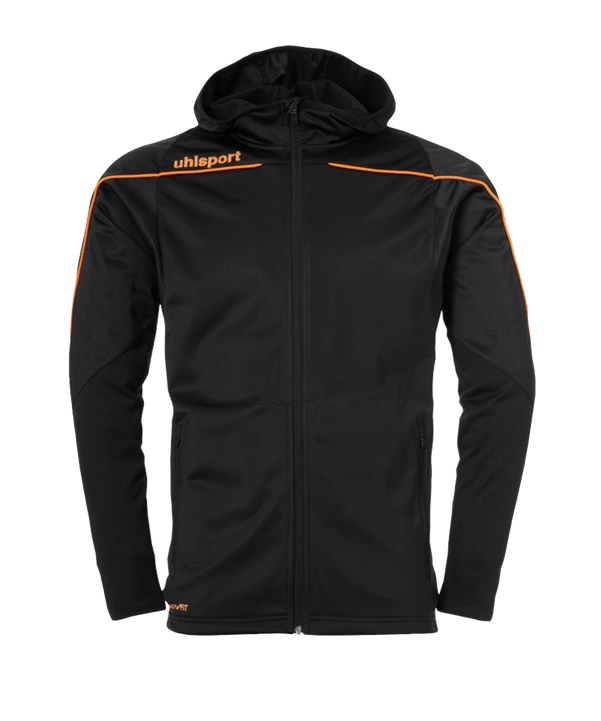 Uhlsport Stream 22 Kapuzenjacke Kids Schwarz F22