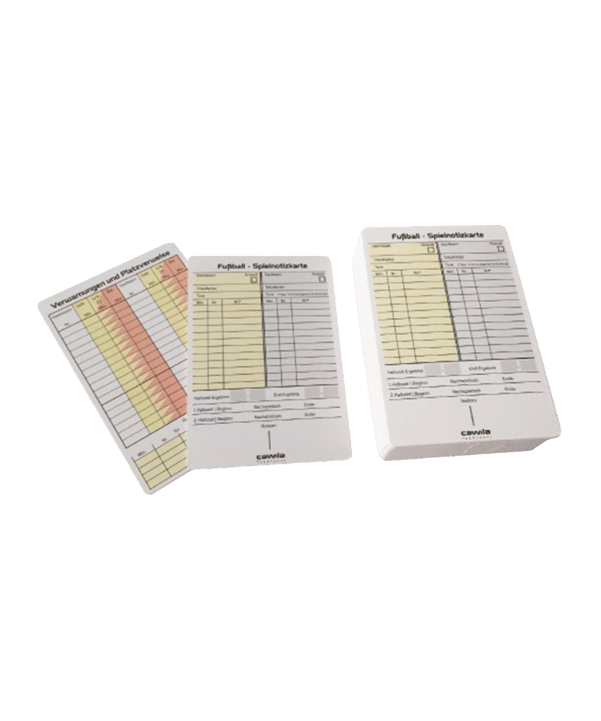 Cawila Spielnotizkarten Fußball 50er Pack