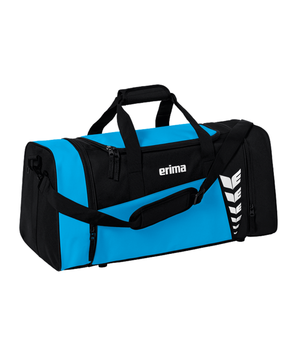 Erima Six Wings Sporttasche Gr. M Blau Schwarz