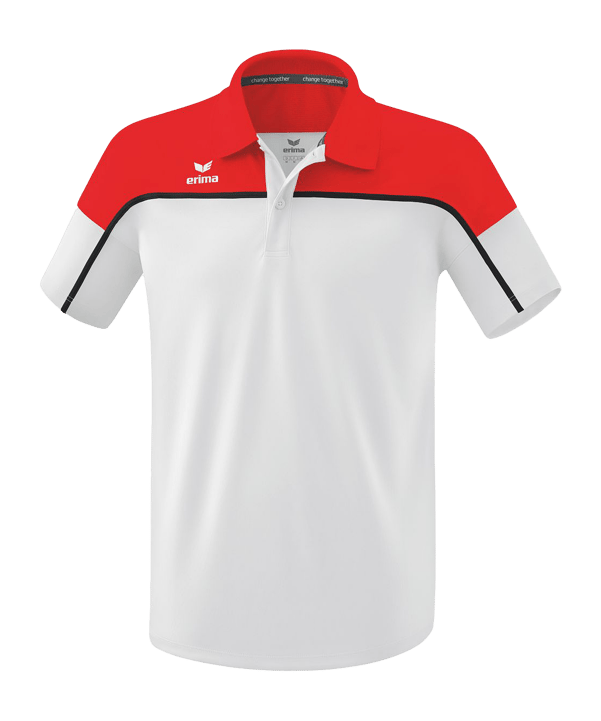 Erima Change by Poloshirt Weiss Rot