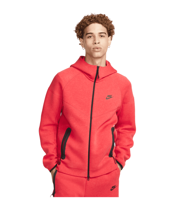 Nike Tech Windrunner Jacke Rot Schwarz F672