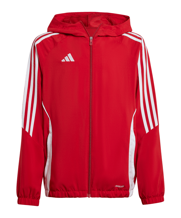 adidas Tiro 24 Windbreaker Kids Rot Weiss